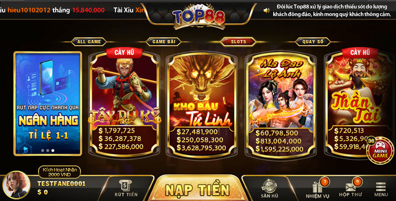 Top88 Club – Cổng game đánh bài đổi thưởng hấp dẫn nhất 2022